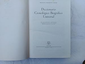 Bild des Verkufers fr Diccionario cronolgico Biogrfico Universal. zum Verkauf von Librera "Franz Kafka" Mxico.