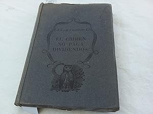 Image du vendeur pour El crimen no paga dividendos. Otra vez el inspector Manson. mis en vente par Librera "Franz Kafka" Mxico.