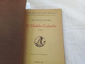 Imagen del vendedor de El diablo cojuelo (novela). a la venta por Librera "Franz Kafka" Mxico.
