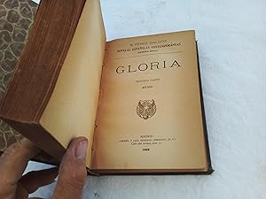 Imagen del vendedor de Gloria. 1. Y 2 Parte. a la venta por Librera "Franz Kafka" Mxico.