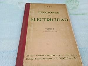 Imagen del vendedor de Lecciones de electricidad (2 tomos). a la venta por Librera "Franz Kafka" Mxico.