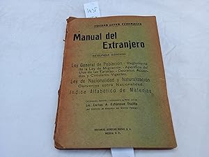 Seller image for Manual del extranjero. for sale by Librera "Franz Kafka" Mxico.