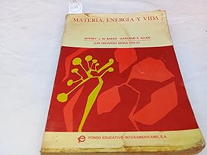 Imagen del vendedor de Materia, energa y vida. a la venta por Librera "Franz Kafka" Mxico.