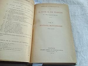 Imagen del vendedor de Obras completas. T. V. "Escenas montaesas". a la venta por Librera "Franz Kafka" Mxico.