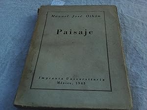 Imagen del vendedor de Paisaje. Mxico, Imprenta Universitaria, 1944. a la venta por Librera "Franz Kafka" Mxico.