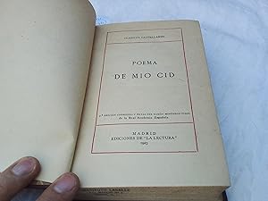 Imagen del vendedor de Poema de Mio Cid. a la venta por Librera "Franz Kafka" Mxico.