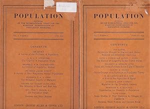 Imagen del vendedor de Population: Journal of the International Union for the Scientific Investigation of Population Problems. Vol I, Numbers 1 and 2 only. a la venta por Renaissance Books, ANZAAB / ILAB