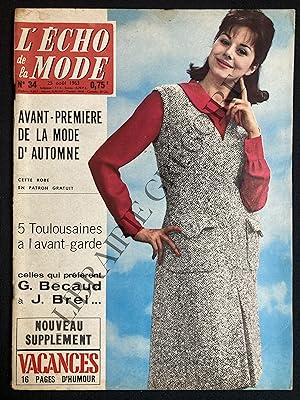 L'ECHO DE LA MODE-N°34-25 AOUT 1963