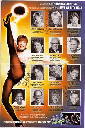 2003 Pride Awards Ceremony: Queer As Folk (SIGNED by Rue McClanahan, Sharon Gless, Gale Harold, R...