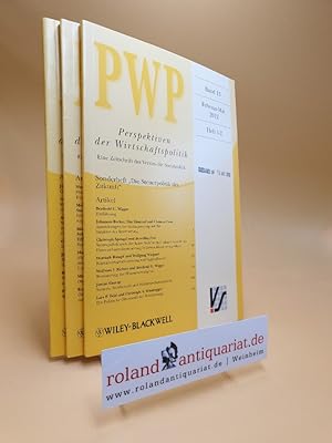 Bild des Verkufers fr PWP - Perspektiven der Wirtschaftspolitik Eine Zeitschrift des Vereins fr Socialpolitik. Band 13 2012 Heft 1-2,3 und Sonderheft zum Verkauf von Roland Antiquariat UG haftungsbeschrnkt