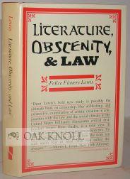 Immagine del venditore per LITERATURE, OBSCENITY, & LAW venduto da Oak Knoll Books, ABAA, ILAB
