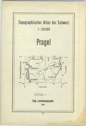 Bild des Verkufers fr Pragel. 1:50 000. zum Verkauf von Antiquariat Gerber AG, ILAB/VEBUKU/VSAR