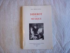 Image du vendeur pour Diderot et La Musique. mis en vente par Carmarthenshire Rare Books