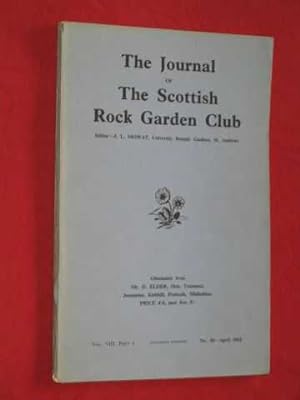 The Journal of The Scottish Rock Garden Club - Vol. VIII Part I - No.30 - April, 1962
