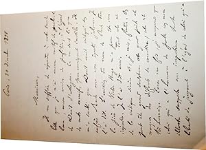 Belle lettre autographe signée Gustave Larroumet, au sujet de critiques à l'égard de David d'An...