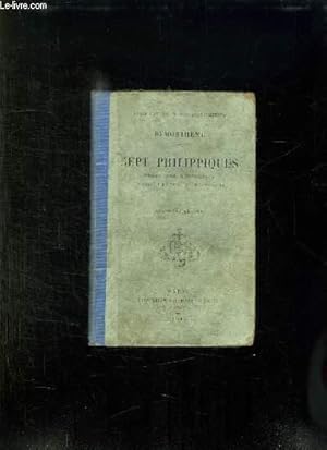 Seller image for DEMOSTHENE. SEPT PHILIPPIQUES. 4em EDITION. TEXTE EN GREC ET EN FRANCAIS. for sale by Le-Livre