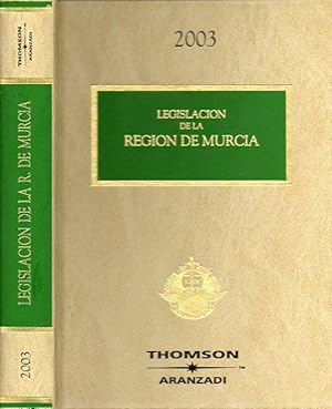 Imagen del vendedor de LEGISLACIN DE LA REGIN DE MURCIA. 2003. a la venta por angeles sancha libros