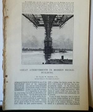 Seller image for Great Achievements In Modern Bridge-Building for sale by Legacy Books II