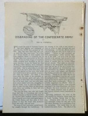 Immagine del venditore per Disbanding Of The Confederate Army venduto da Legacy Books II