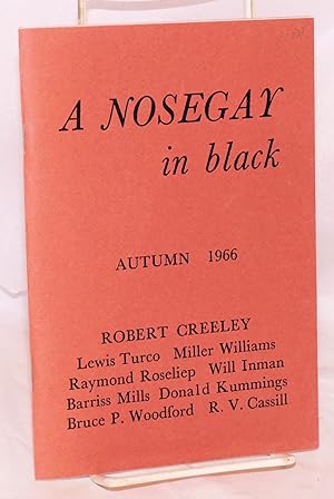 Image du vendeur pour A Nosegay in Black: vol. 1, #1, Autumn 1966 mis en vente par Bolerium Books Inc.