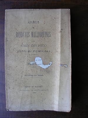 APLECH DE RONDAYES MALLORQUINES. Tom IV