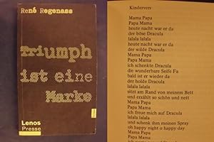 Seller image for Triumph ist eine Marke - Texte for sale by Buchantiquariat Uwe Sticht, Einzelunter.