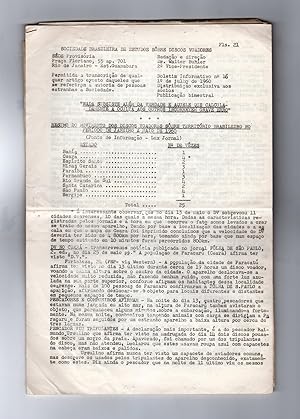Seller image for Sociedade Brasileira De Estudios Sobre Discos Voadores. Brazilian UFO Bulletin, July, 1960 . From the Collection of Max Miller for sale by Singularity Rare & Fine