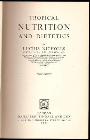 Tropical Nutrition and Dietetics. 3rd. edn.