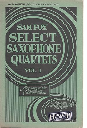 Sam Fox Saxophone Quartets Vol. 1