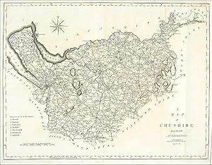 Antique Map of Cheshire by John Cary. 1805