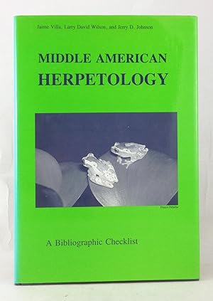 Imagen del vendedor de Middle American Herpetology: A Bibliographic Checklist. a la venta por Natural History Books