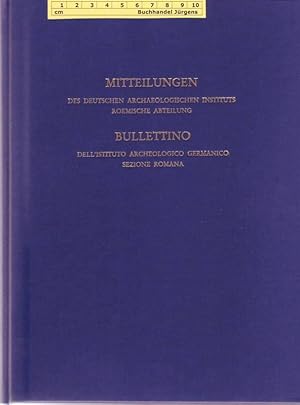 Mitteilungen des Deutschen Archäologischen Instituts - Römische Abteilung. Band 92, 1985 / Bullet...