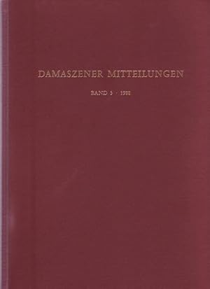 Image du vendeur pour Damaszener Mitteilungen Band 3 - 1988. mis en vente par Buchhandel Jrgens