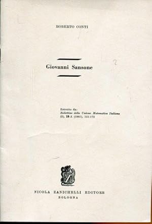 Seller image for Giovanni Sansone. for sale by Antiquariat am Flughafen