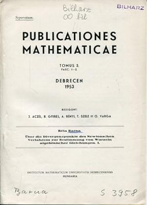 Über die Divergenzpunkte des Newtonschen Verfahrens zur Bestimmung von Wurzeln algebraischer Glei...