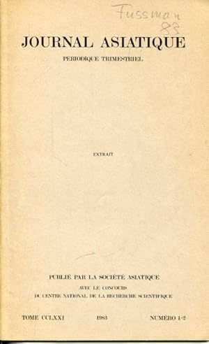 Nouveaux ouvrages sur les langues et civilisations de l Hindou-Kouch (1980-1982).