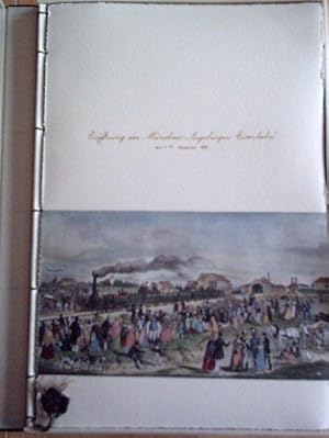 Eröffnung der Münchner-Augsburger Eisenbah am 1. September 1839.
