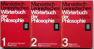 Bild des Verkufers fr Marxistisch-leninistisches Wrterbuch der Philosophie. - Ungekrzte Ausg. Band 1., A (logisches Symbol) - Geschichte. Band 2., geschichtliches Denken - Opportunismus. Band 33., Opposition - Zyklentheorie zum Verkauf von Galerie Joy Versandantiquariat  UG (haftungsbeschrnkt)