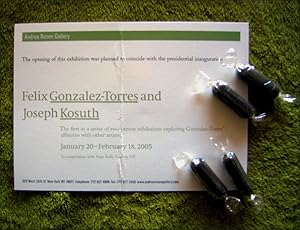 Imagen del vendedor de Felix Gonzales-Torres & Joseph Kosuth (exhibition announcement & ephemera item) a la venta por DR Fine Arts