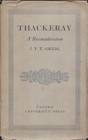 Seller image for Thackeray__A Reconsideration for sale by San Francisco Book Company
