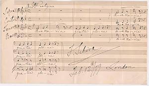 Seller image for Autograph Musical Quotation Signed for sale by Main Street Fine Books & Mss, ABAA