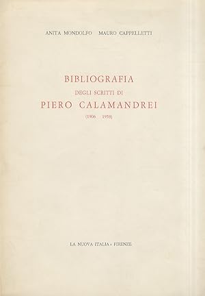 Bibliografia degli scritti di Piero Calamandrei. (1906-1958).