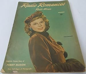 Immagine del venditore per Radio Romances, Formerly Radio Mirror (November 1945) (Joan Edwards Cover Photograph) venduto da Bloomsbury Books