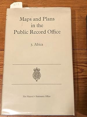 Seller image for Maps and Plans in the Public Record Office - Africa for sale by Carydale Books