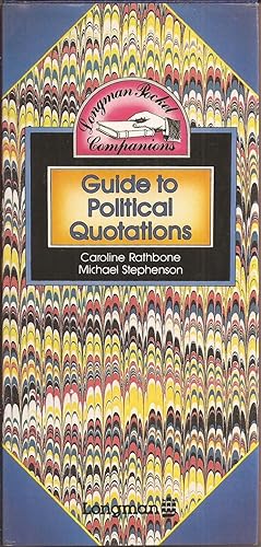 Immagine del venditore per Longman Pocket Companion Guide to Political Quotations venduto da Auldfarran Books, IOBA