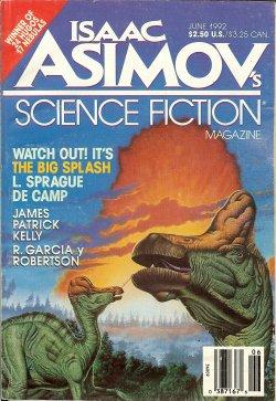 Bild des Verkufers fr Isaac ASIMOV'S Science Fiction: June 1992 zum Verkauf von Books from the Crypt