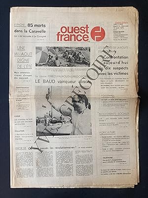 OUEST FRANCE-MARDI 14 ET MERCREDI 15 AOUT 1973