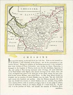 Antique map of Cheshire by John Seller. 1787