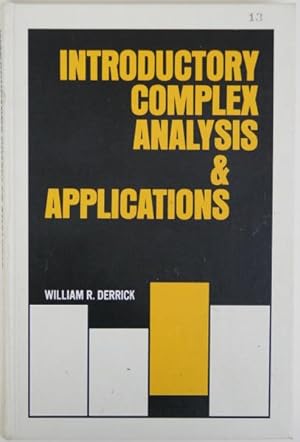 Seller image for Introductory Complex Analysis and Applications for sale by Bookworm & Pen Books