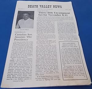 Death Valley News (Issue No. 35, Fall 1984) Newsletter